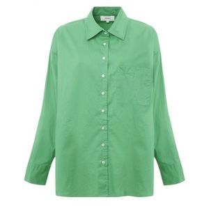 Xirena Green Button Down Shirt